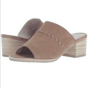 Eileen Fisher Nubuck Single Band Slide Heel 8